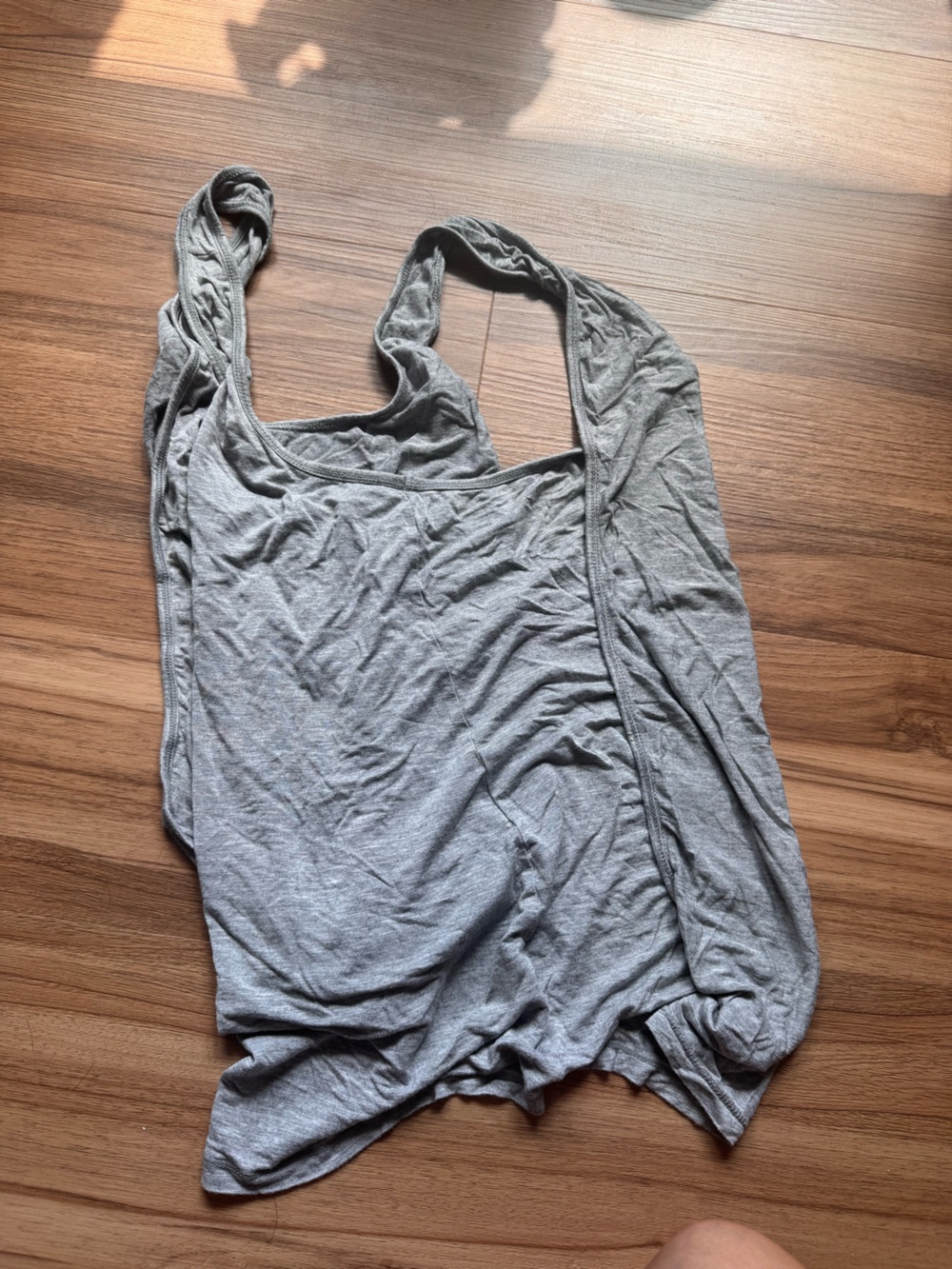 Ruby Ribbon Gray Tank Top